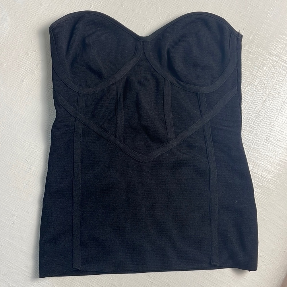 Black strapless